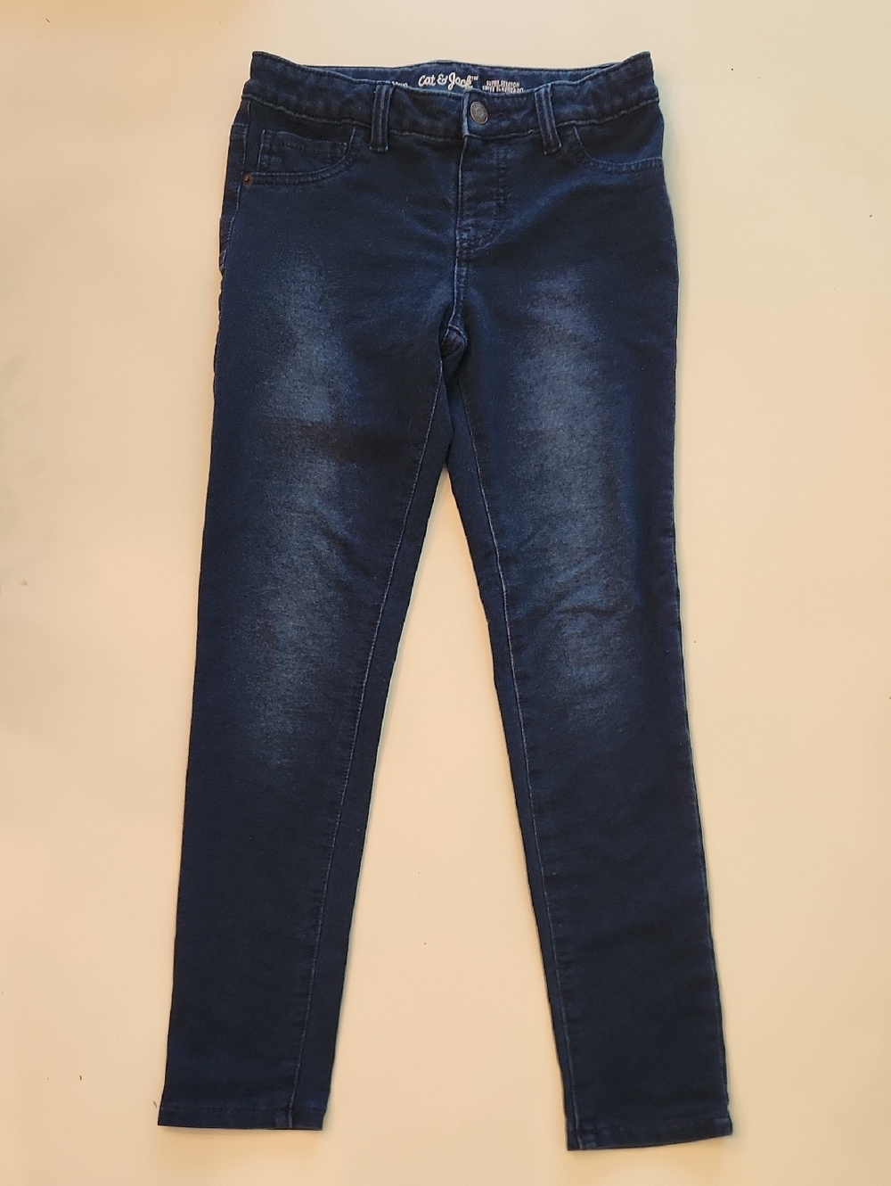 Cat And Jack Super Stretch Blue Jean Jegging Large 10 12